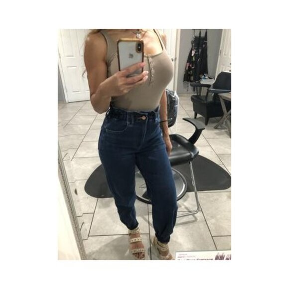 Express Super High Waisted Elastic Waist Supersoft Jogger Jeans 4 - Picture 4 of 5